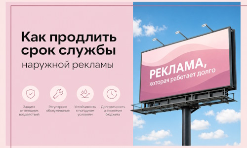 Как продлить срок службы наружной рекламы в Лесне
